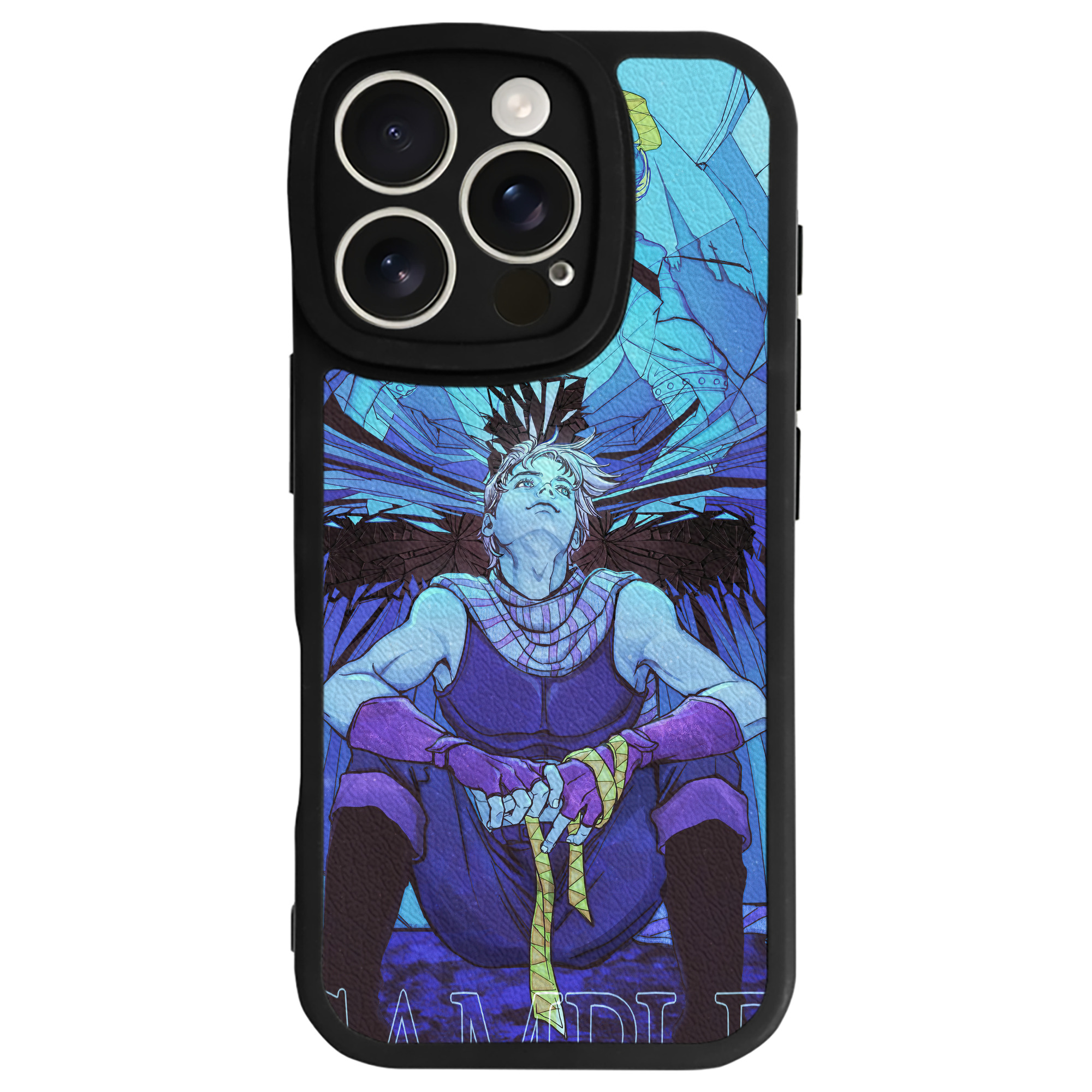 （画像用） ジョジョの奇妙な冒険 JoJo's Bizarre Adventure 【iPhone 16シリーズ対応】シリコンスマホケース（レザー調） 材質：シリコン